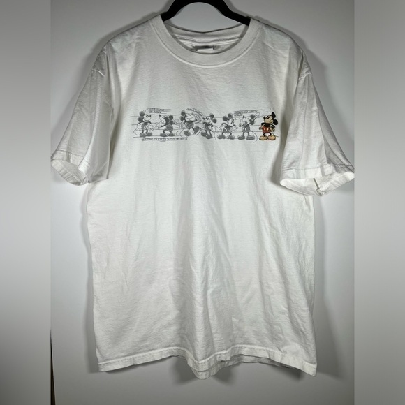 Vintage Y2K limited edition Disney streetwear white tshirt Mickey Mouse sz L - Picture 10 of 10